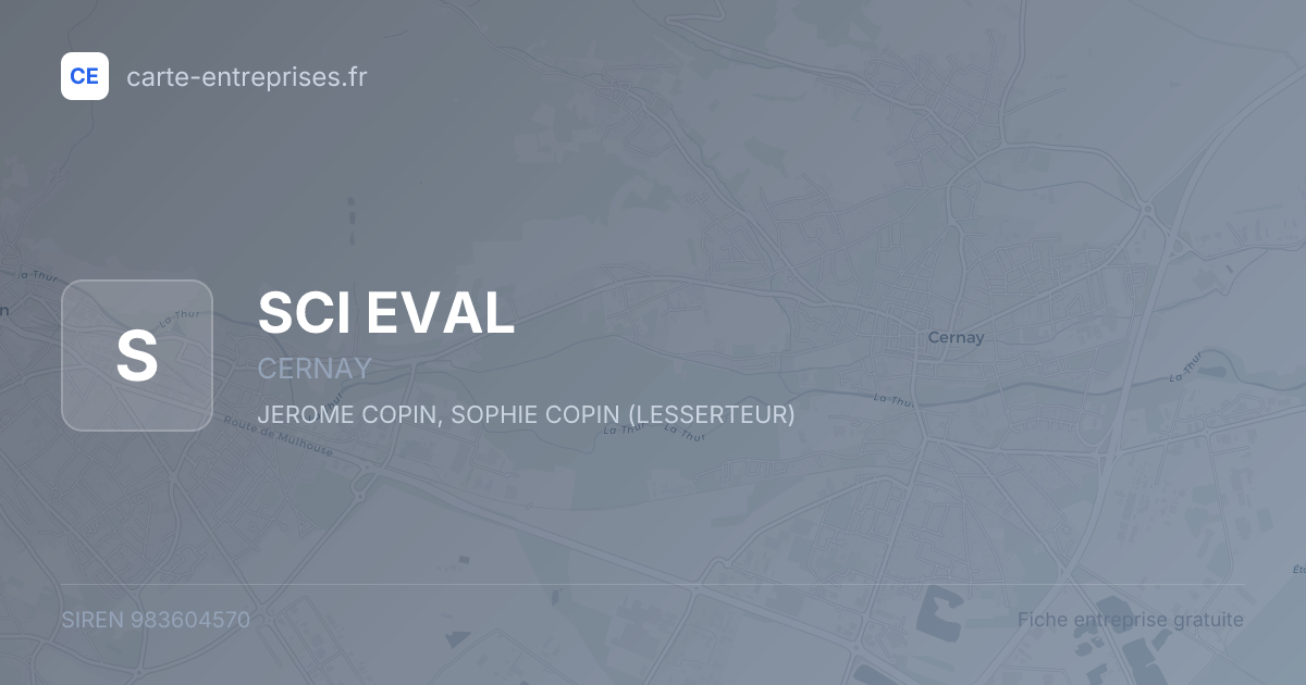SCI EVAL — 983604570 — fiche entreprise