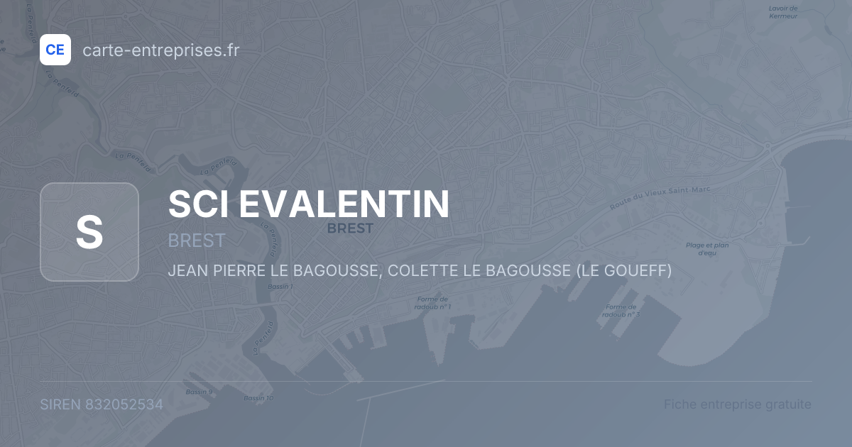 SCI EVALENTIN — 832052534 — fiche entreprise