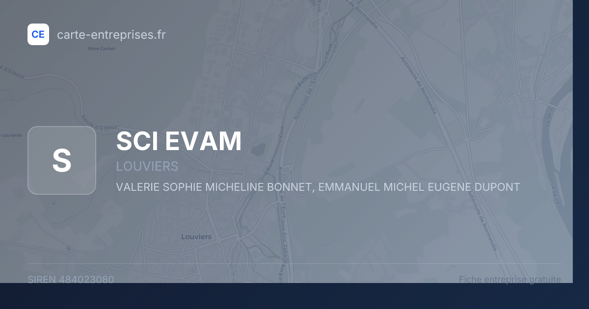 SCI EVAM — 484023080 — fiche entreprise