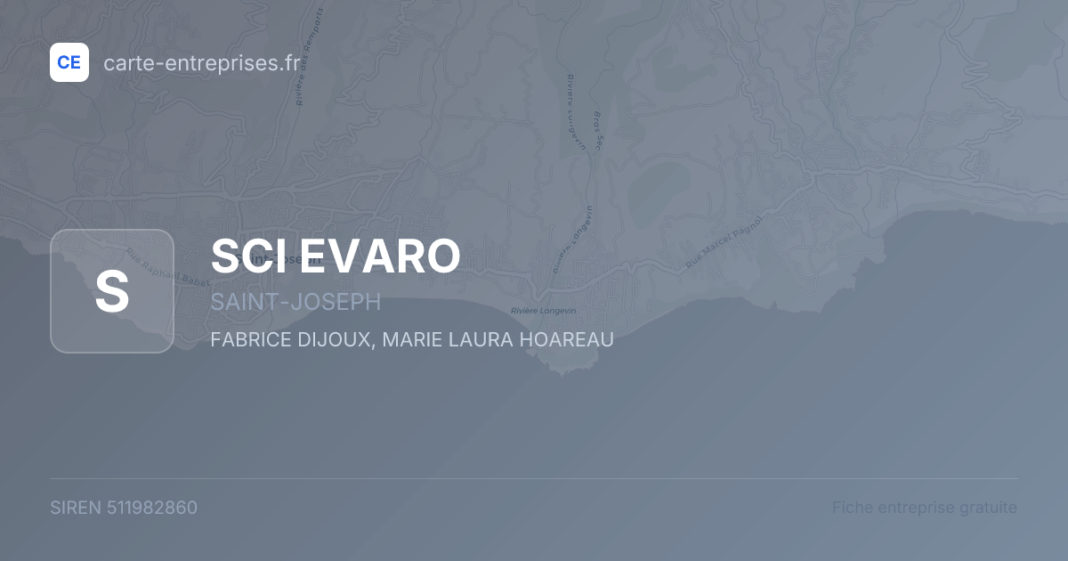 SCI EVARO — 511982860 — fiche entreprise