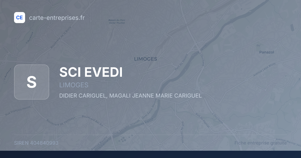 SCI EVEDI — 404840993 — fiche entreprise
