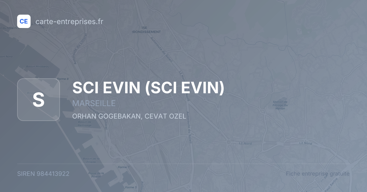 SCI EVIN — 984413922 — fiche entreprise