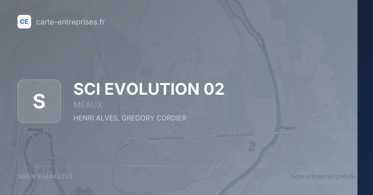 SCI EVOLUTION 02 — 834442253 — fiche entreprise