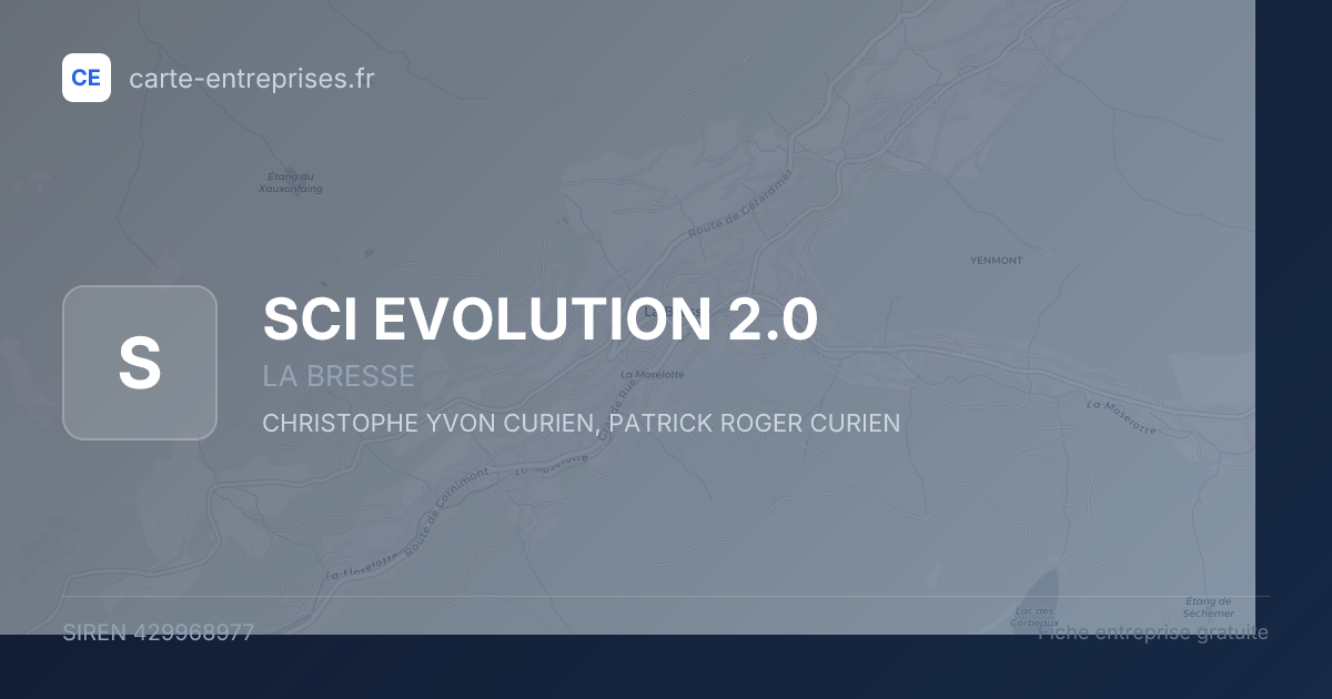 SCI EVOLUTION 2.0 — 429968977 — fiche entreprise