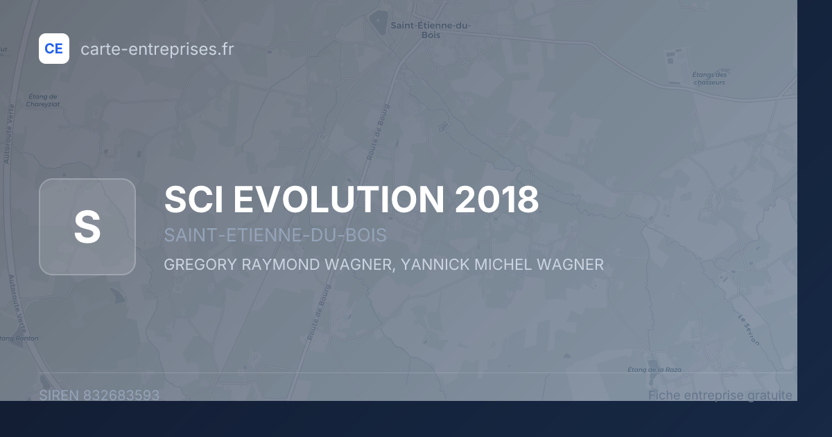 SCI EVOLUTION 2018 — 832683593 — fiche entreprise