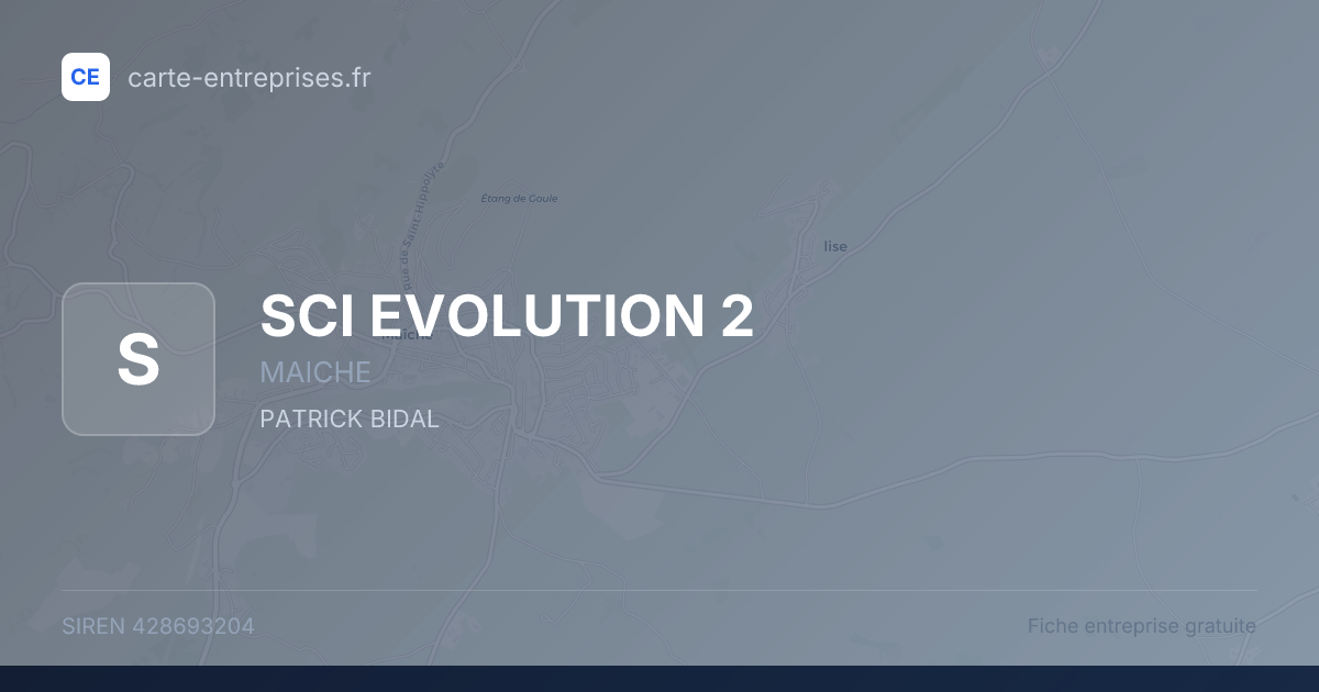 SCI EVOLUTION 2 — 428693204 — fiche entreprise