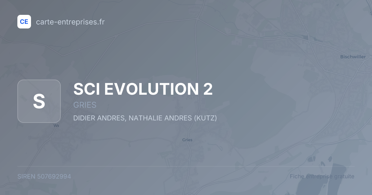SCI EVOLUTION 2 — 507692994 — fiche entreprise