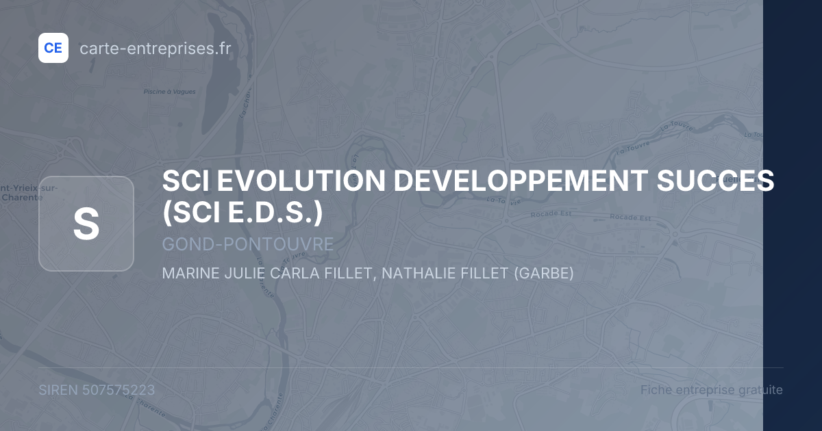 SCI EVOLUTION DEVELOPPEMENT SUCCES (SCI E.D.S.) — 507575223 — fiche entreprise