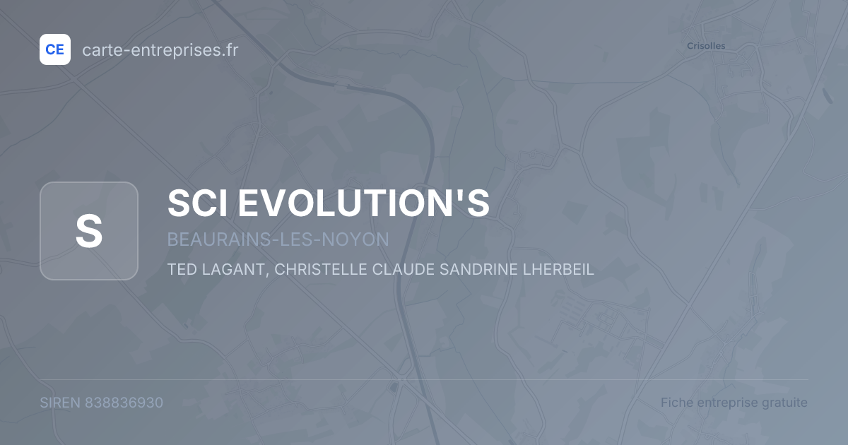 SCI EVOLUTION'S — 838836930 — fiche entreprise