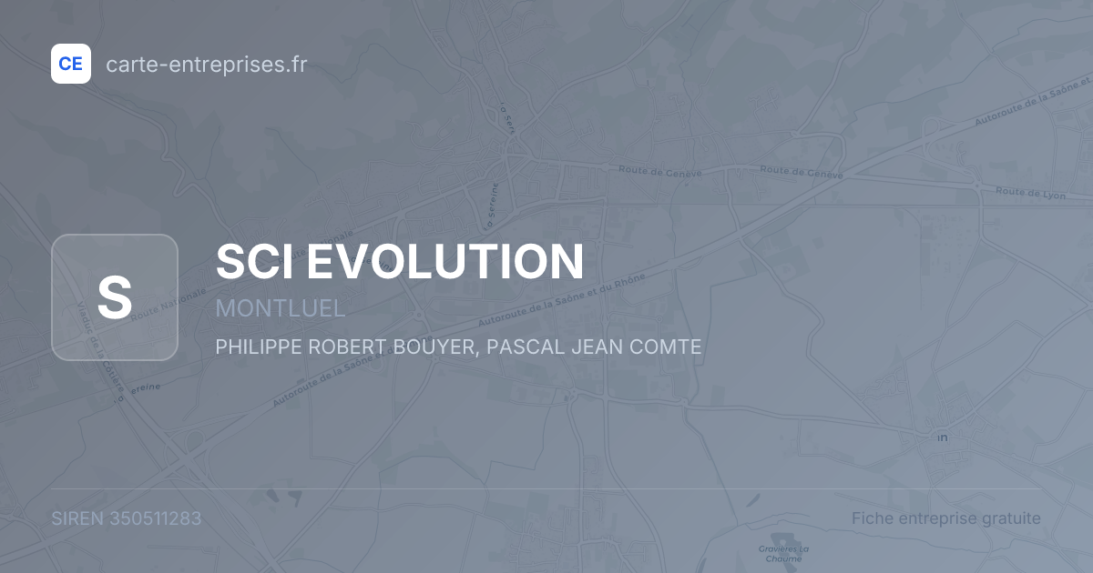 SCI EVOLUTION — 350511283 — fiche entreprise