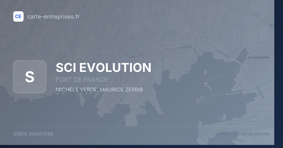 SCI EVOLUTION — 354001588 — fiche entreprise