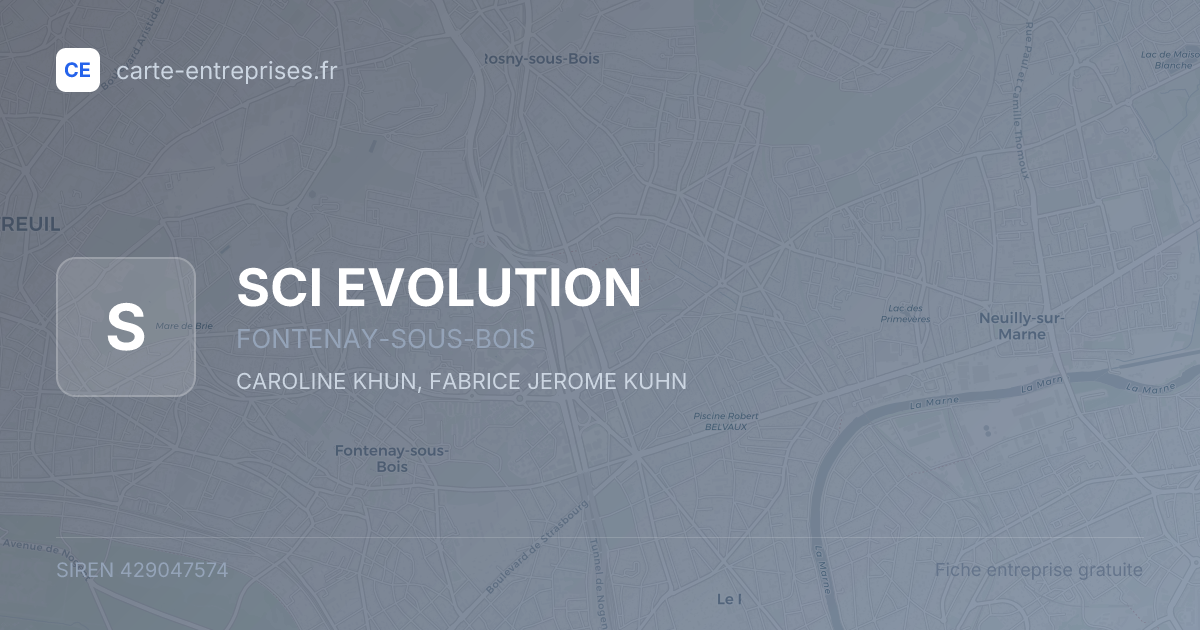 SCI EVOLUTION — 429047574 — fiche entreprise