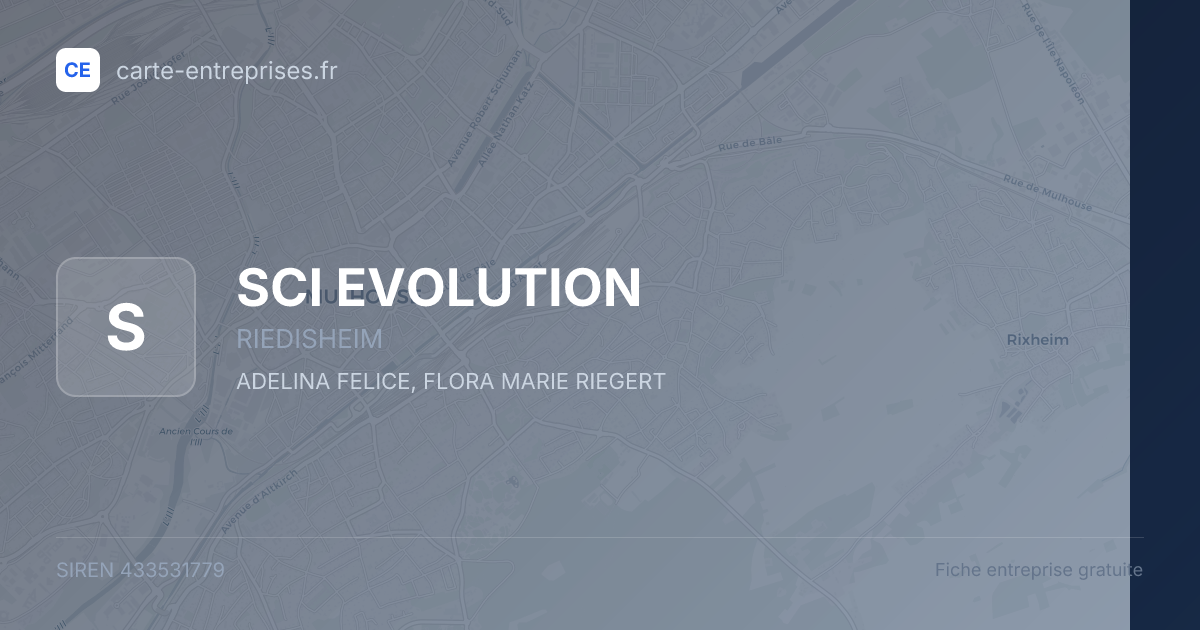 SCI EVOLUTION — 433531779 — fiche entreprise