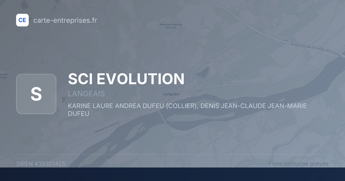 SCI EVOLUTION — 439301425 — fiche entreprise
