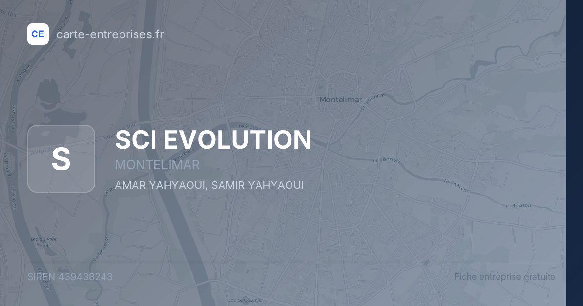 SCI EVOLUTION — 439438243 — fiche entreprise