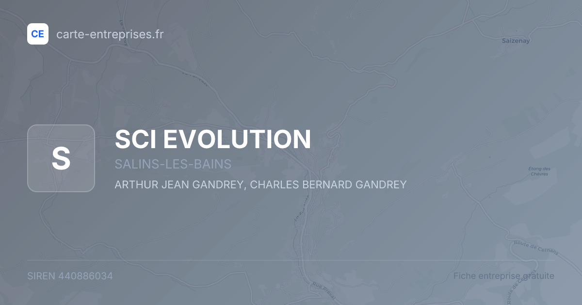 SCI EVOLUTION — 440886034 — fiche entreprise