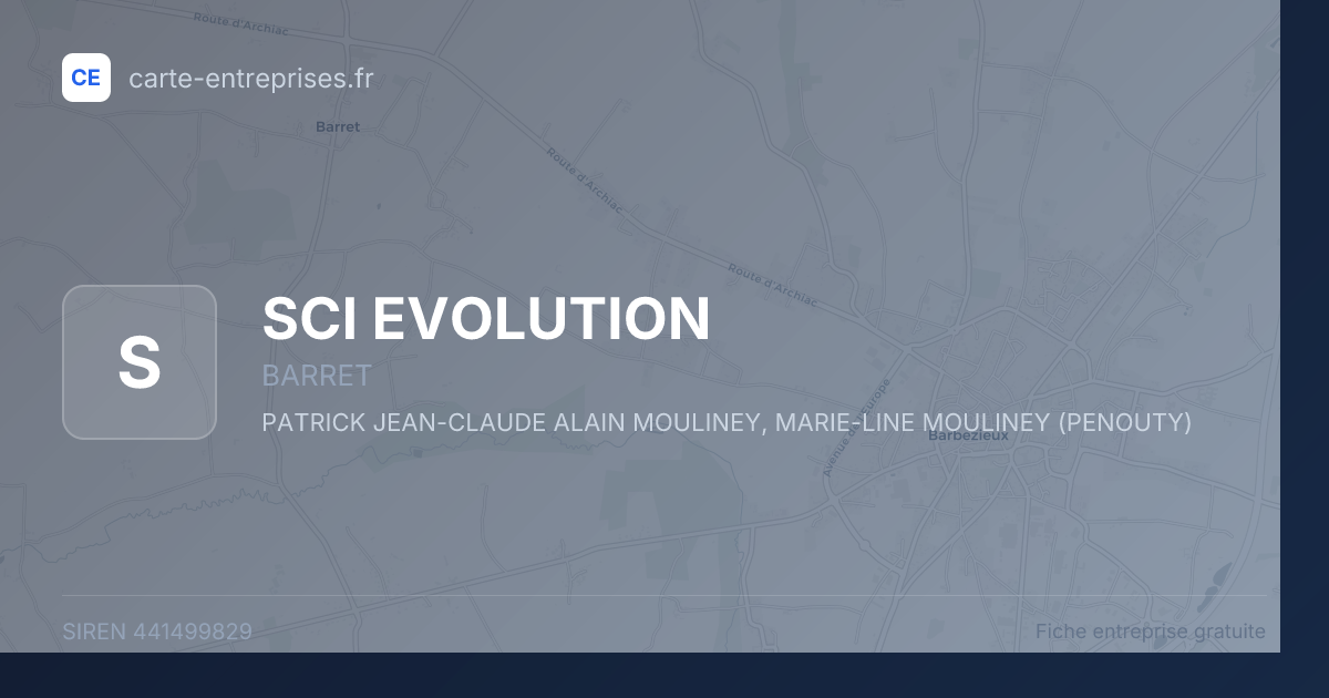 SCI EVOLUTION — 441499829 — fiche entreprise