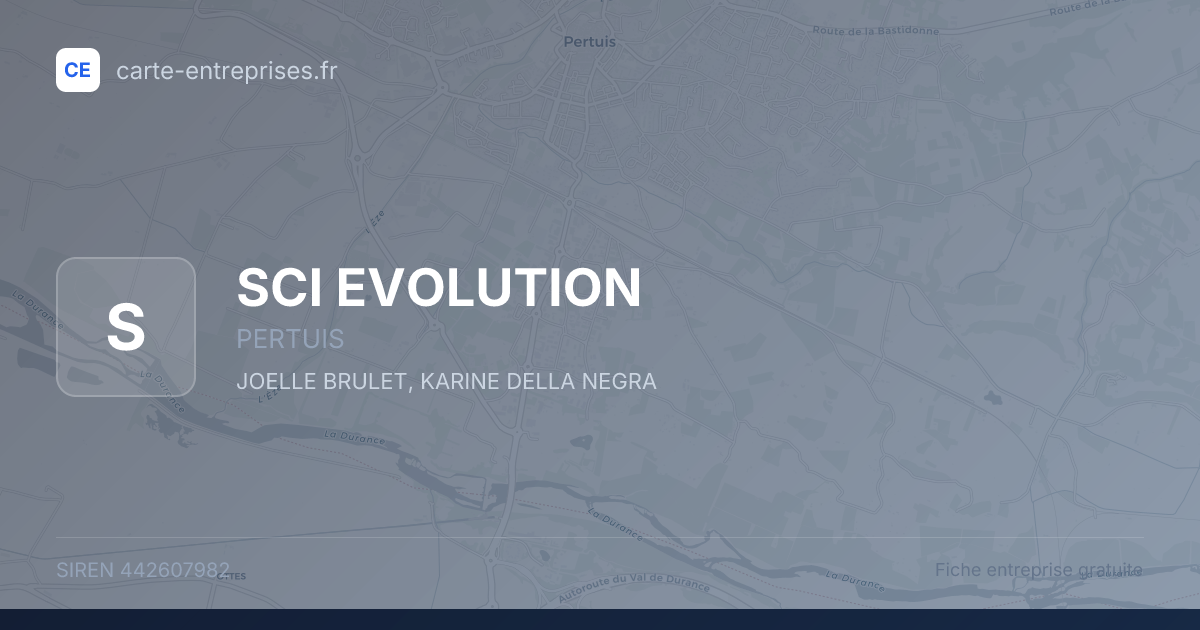SCI EVOLUTION — 442607982 — fiche entreprise