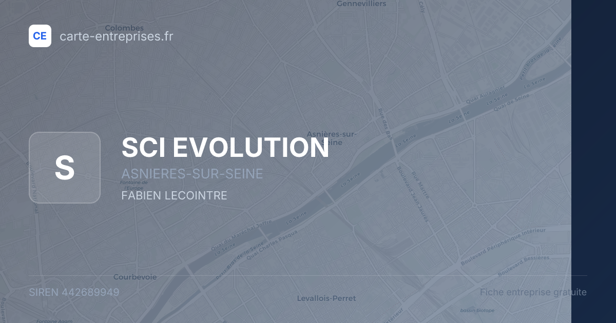 SCI EVOLUTION — 442689949 — fiche entreprise