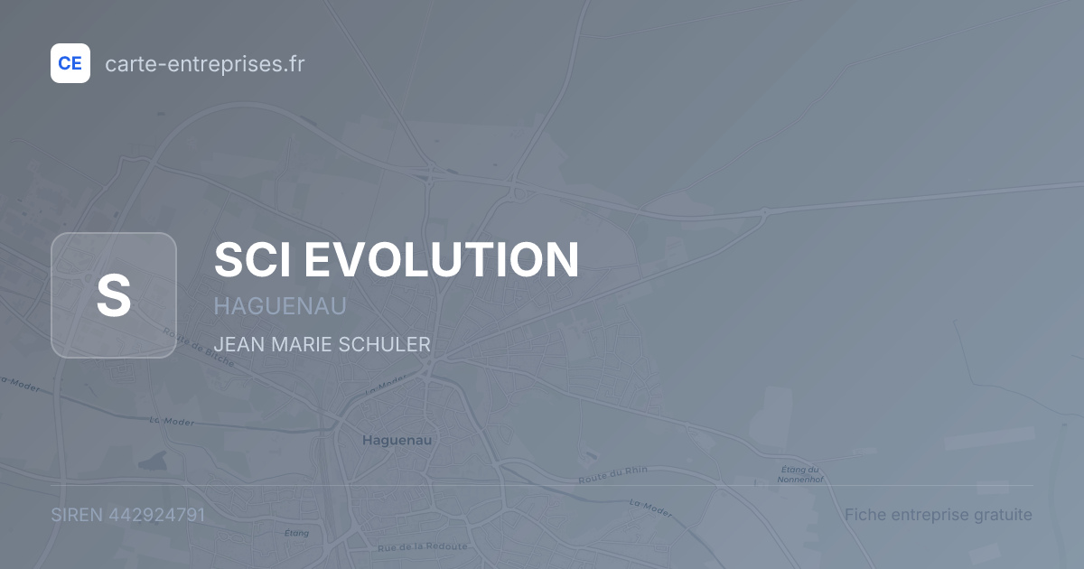SCI EVOLUTION — 442924791 — fiche entreprise