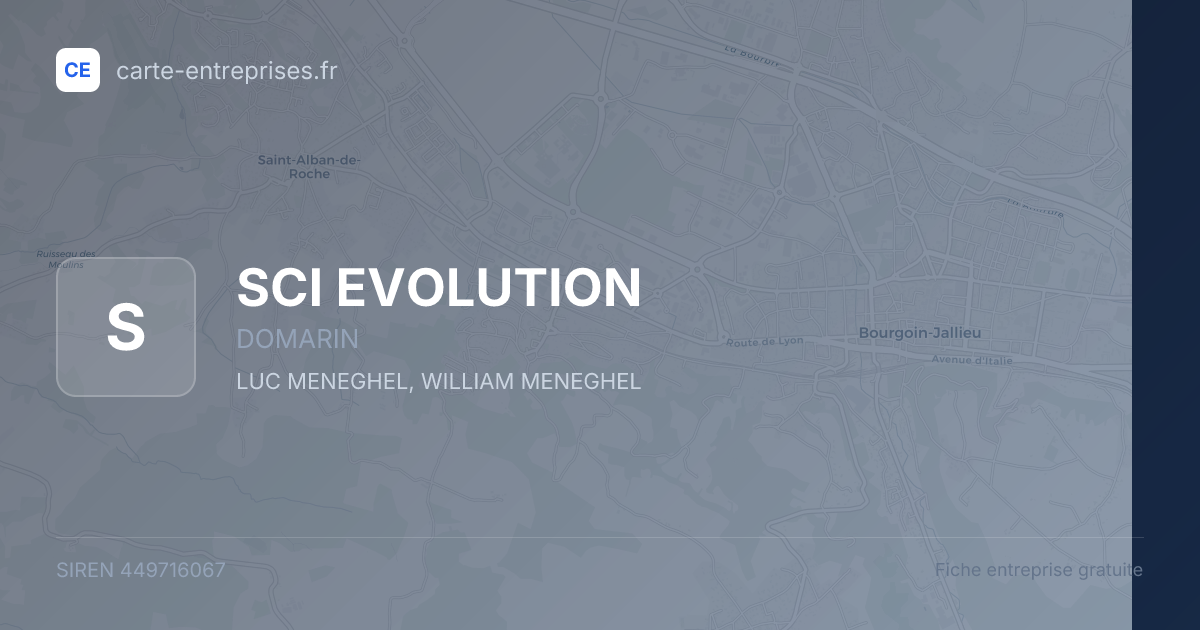 SCI EVOLUTION — 449716067 — fiche entreprise