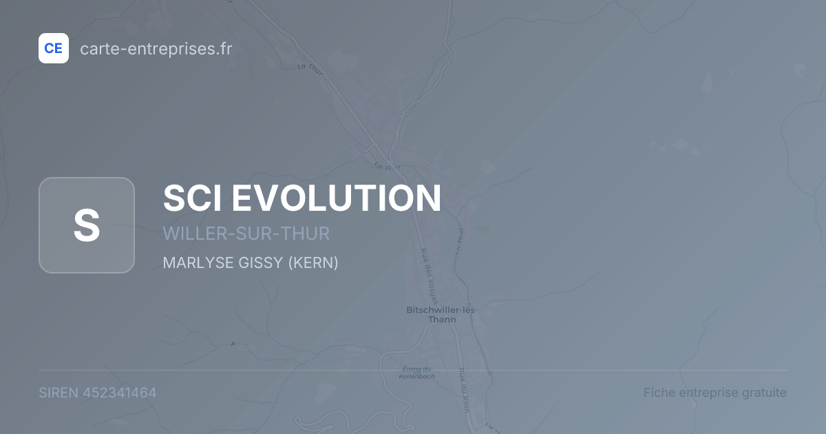 SCI EVOLUTION — 452341464 — fiche entreprise