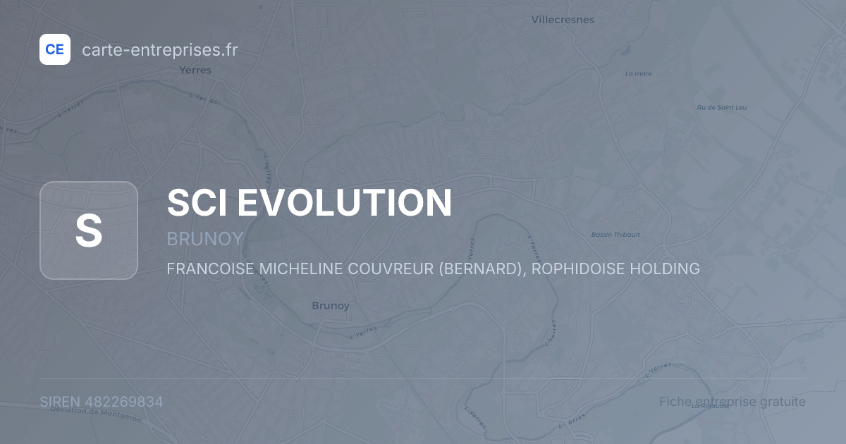 SCI EVOLUTION — 482269834 — fiche entreprise