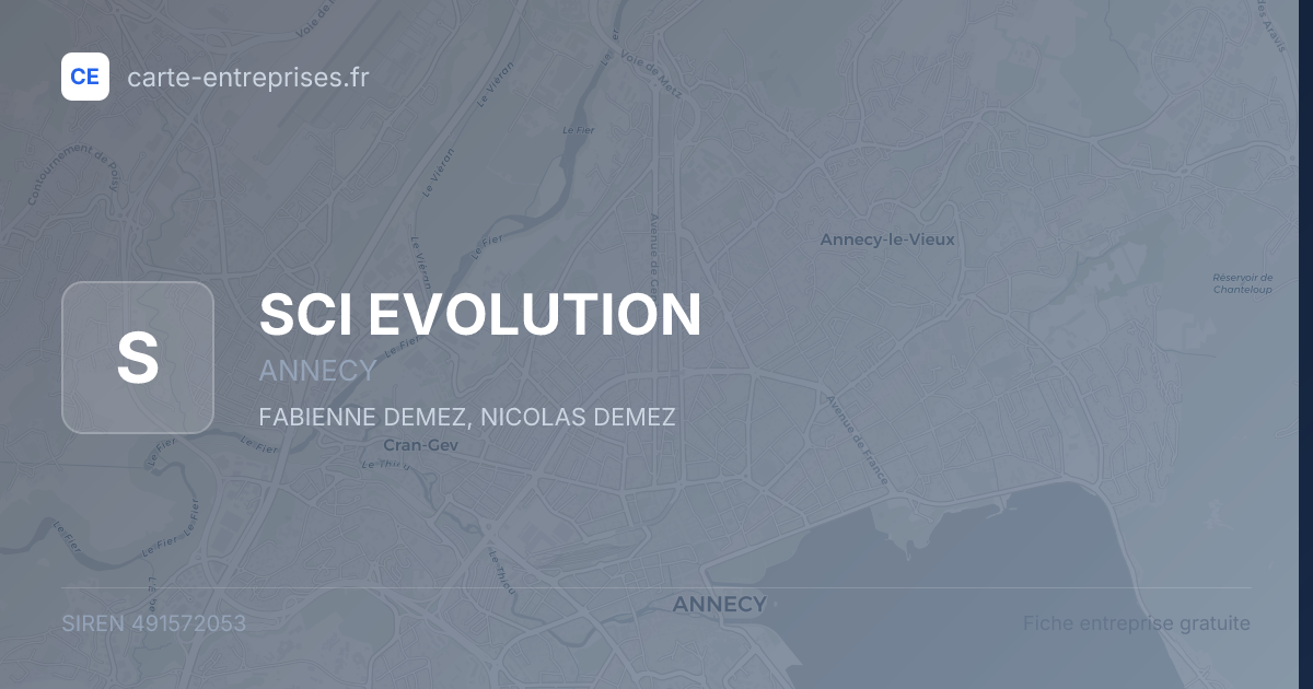 SCI EVOLUTION — 491572053 — fiche entreprise