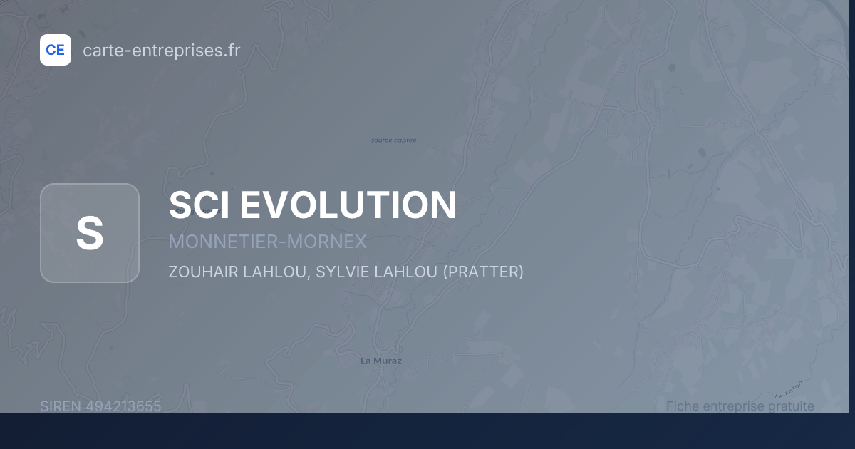 SCI EVOLUTION — 494213655 — fiche entreprise