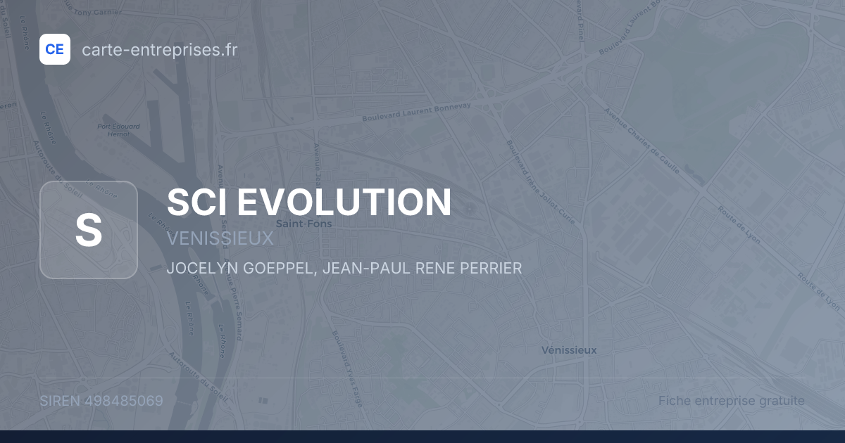 SCI EVOLUTION — 498485069 — fiche entreprise