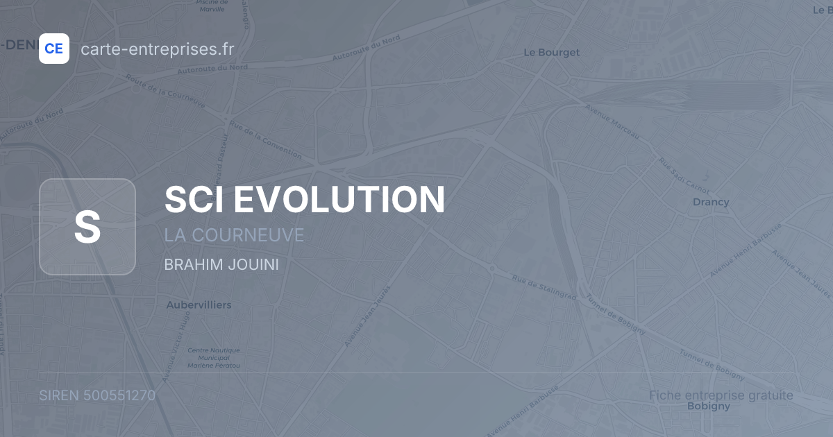 SCI EVOLUTION — 500551270 — fiche entreprise
