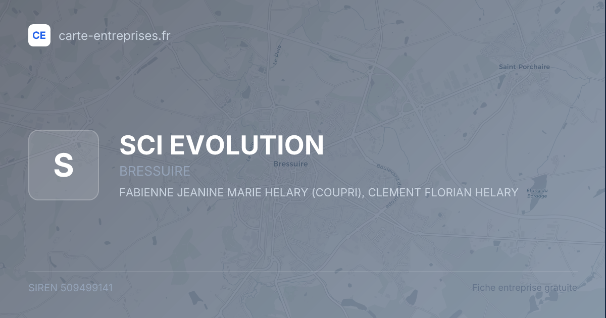 SCI  EVOLUTION — 509499141 — fiche entreprise
