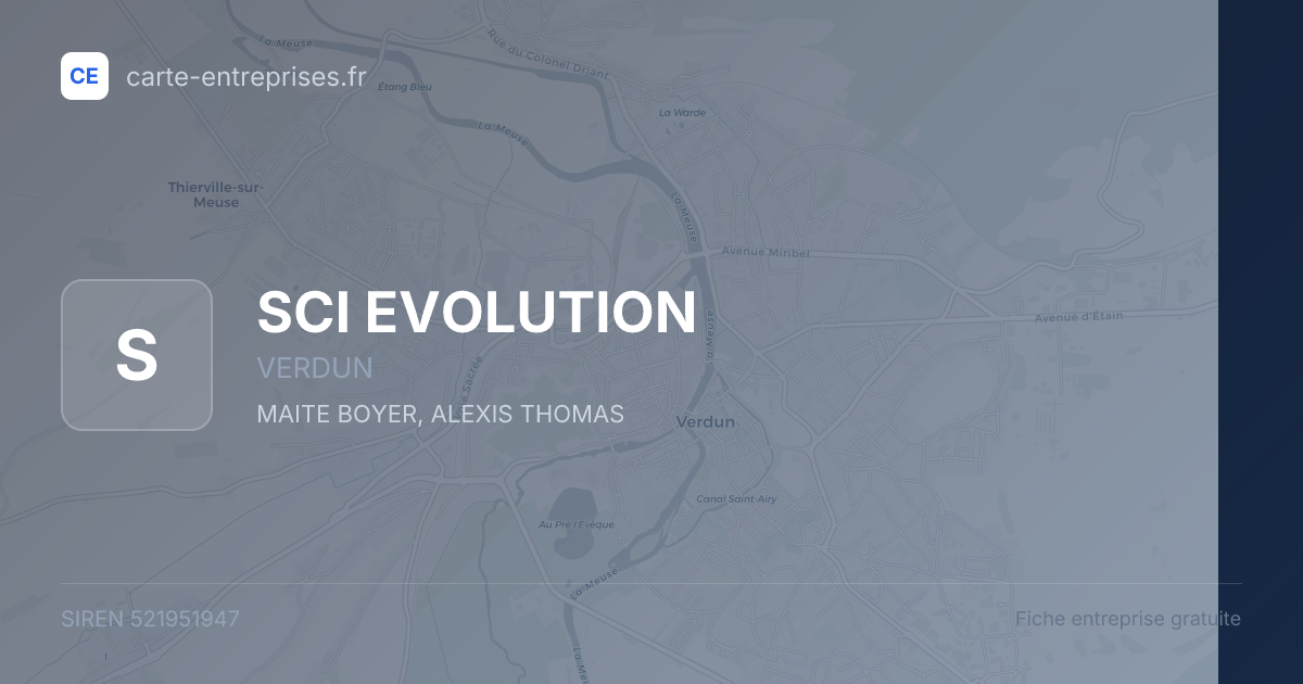 SCI EVOLUTION — 521951947 — fiche entreprise