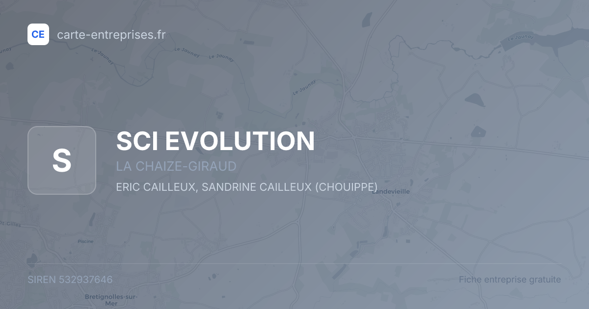 SCI EVOLUTION — 532937646 — fiche entreprise