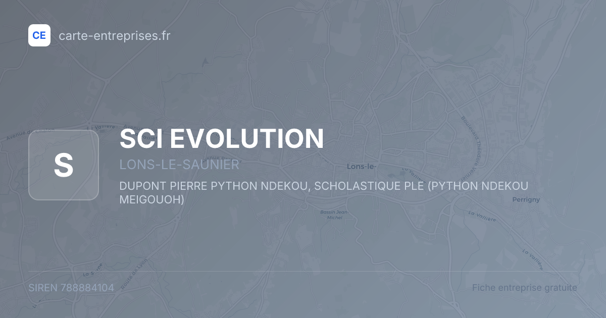 SCI EVOLUTION — 788884104 — fiche entreprise
