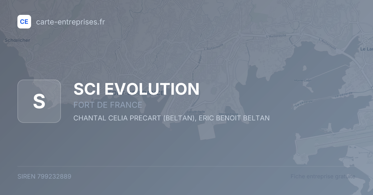 SCI EVOLUTION — 799232889 — fiche entreprise