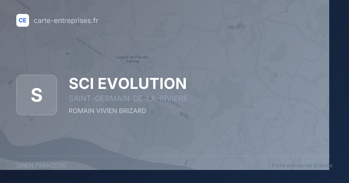 SCI EVOLUTION — 799902770 — fiche entreprise