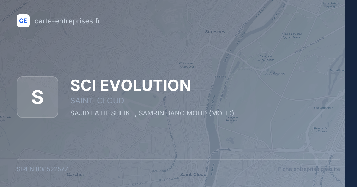 SCI EVOLUTION — 808522577 — fiche entreprise