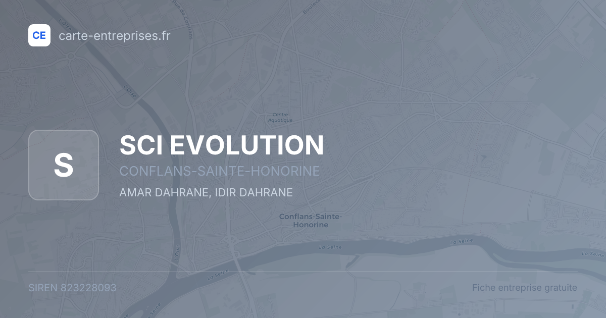 SCI EVOLUTION — 823228093 — fiche entreprise