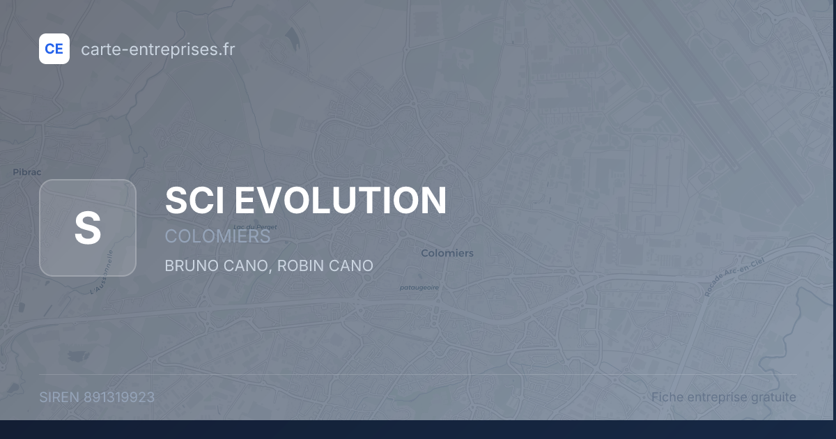 SCI EVOLUTION — 891319923 — fiche entreprise