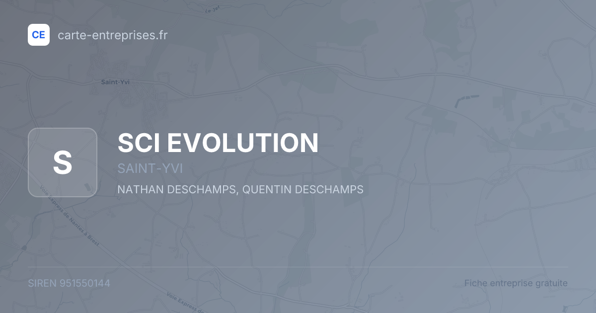 SCI EVOLUTION — 951550144 — fiche entreprise