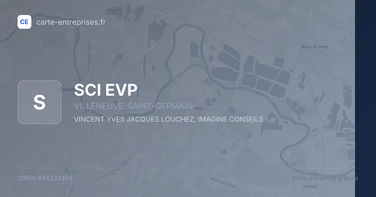 SCI EVP — 894333459 — fiche entreprise