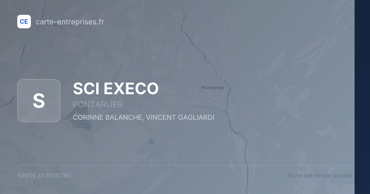 SCI EXECO — 353938780 — fiche entreprise