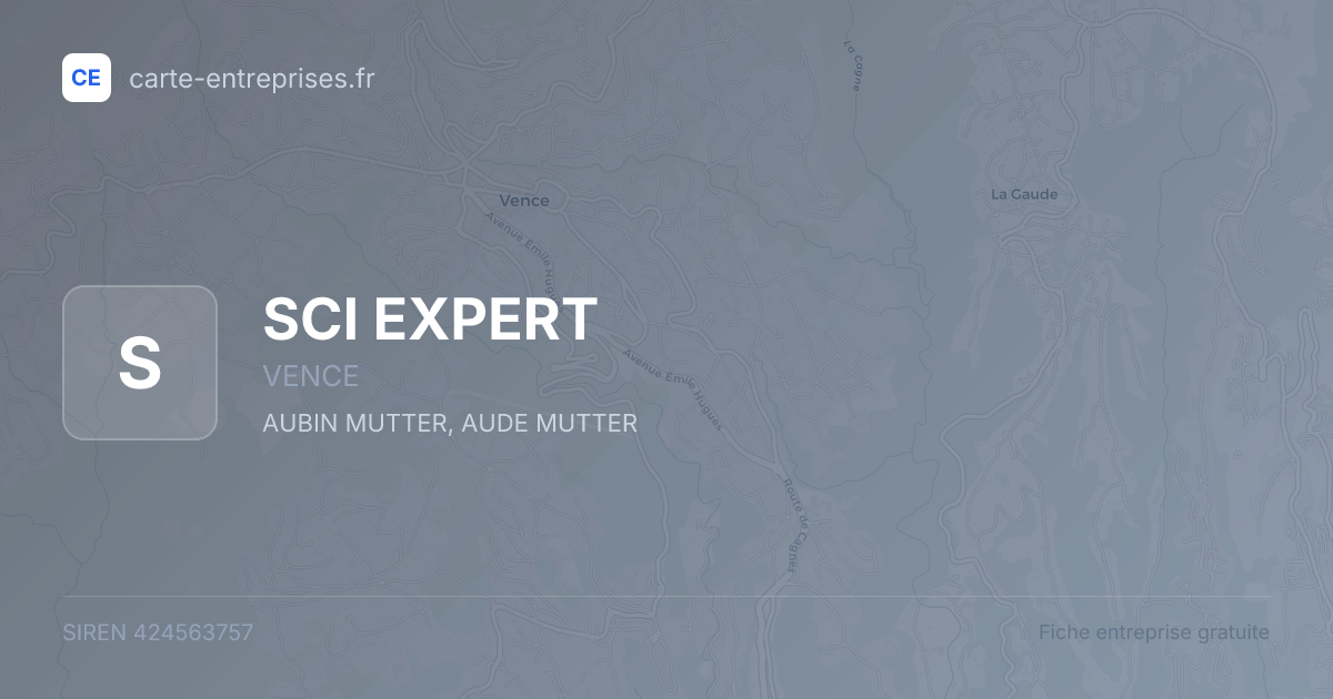 SCI EXPERT — 424563757 — fiche entreprise
