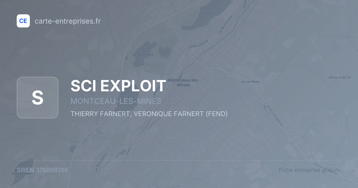 SCI EXPLOIT — 378898266 — fiche entreprise