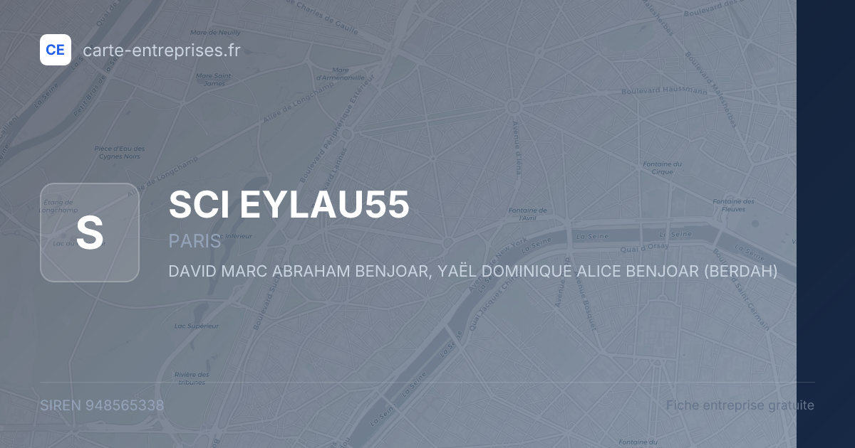SCI EYLAU55 — 948565338 — fiche entreprise