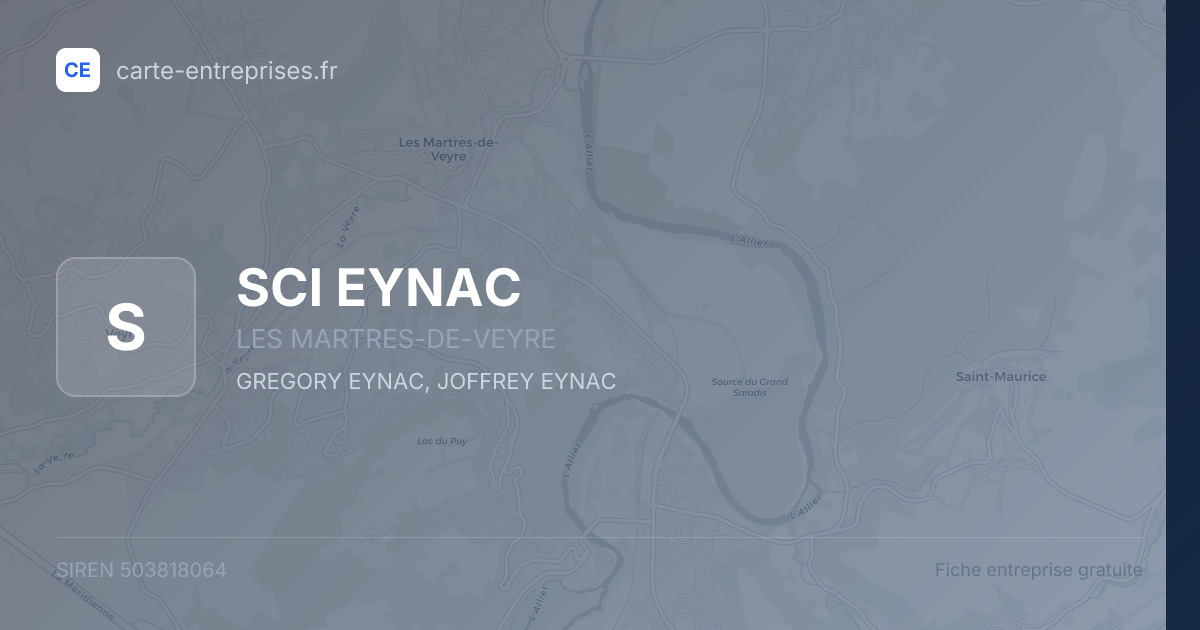SCI EYNAC — 503818064 — fiche entreprise