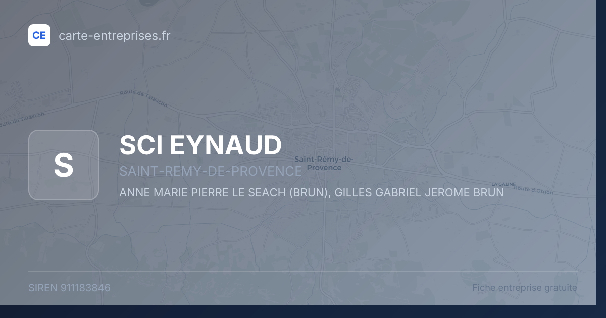 SCI EYNAUD — 911183846 — fiche entreprise