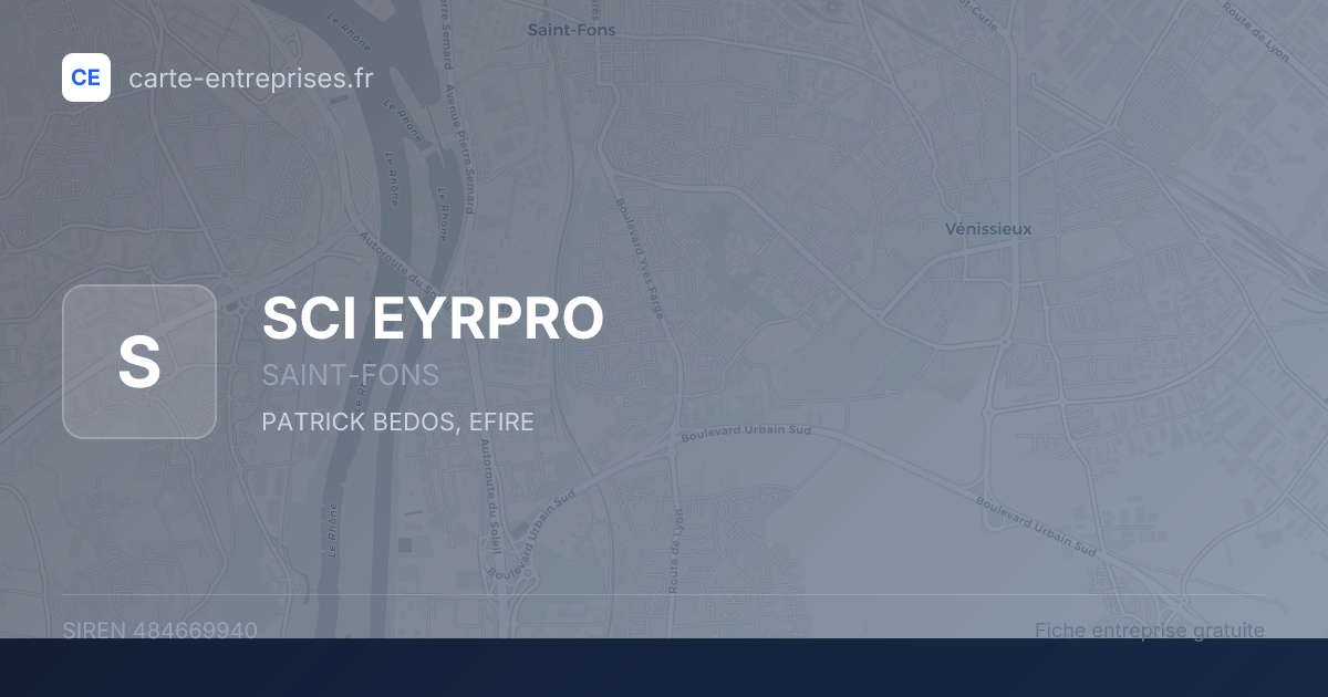 SCI EYRPRO — 484669940 — fiche entreprise