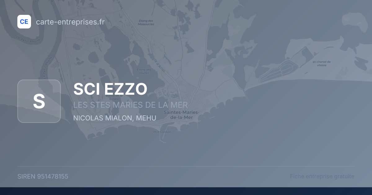 SCI EZZO — 951478155 — fiche entreprise